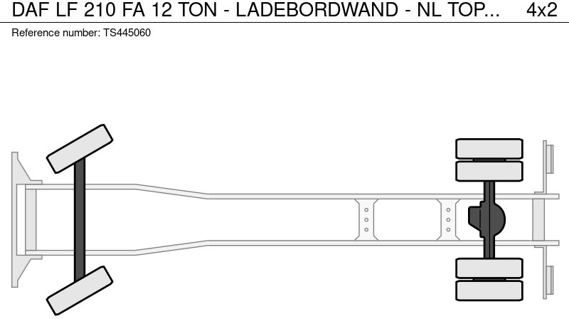 Skapbil DAF LF 210 FA 12 TON - LADEBORDWAND - NL TOP TRUCK: bilde 14