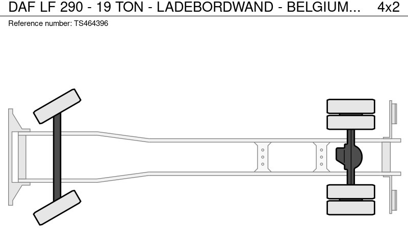 Skapbil DAF LF 290 - 19 TON - LADEBORDWAND - BELGIUM TOP TRUCK: bilde 16