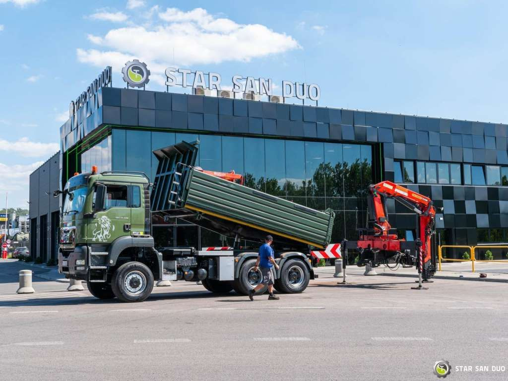 Kranbil MAN  TGS 35.480 PALFINGER PK 20002 HDS Grapple Tippe: bilde 10