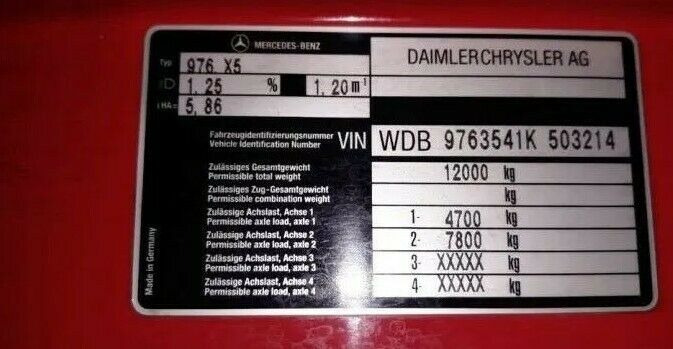 Brannbil Mercedes-Benz 4x4 ATEGO 1225 Firebrigade Feuerwehr: bilde 15