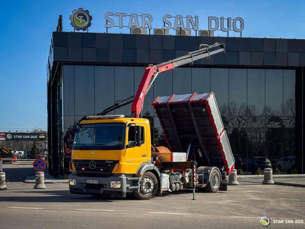 Mercedes-Benz AXOR 1824 4x2 HMF 975 HDS Crane Rotator Kipper Mercedes-Benz AXOR 1824 4x2 HMF 975 HDS Crane Rotator Kipper - Tippbil: bilde 1 Mercedes-Benz AXOR 1824 4x2 HMF 975 HDS Crane Rotator Kipper Mercedes-Benz AXOR 1824 4x2 HMF 975 HDS Crane Rotator Kipper - Tippbil: bilde 1