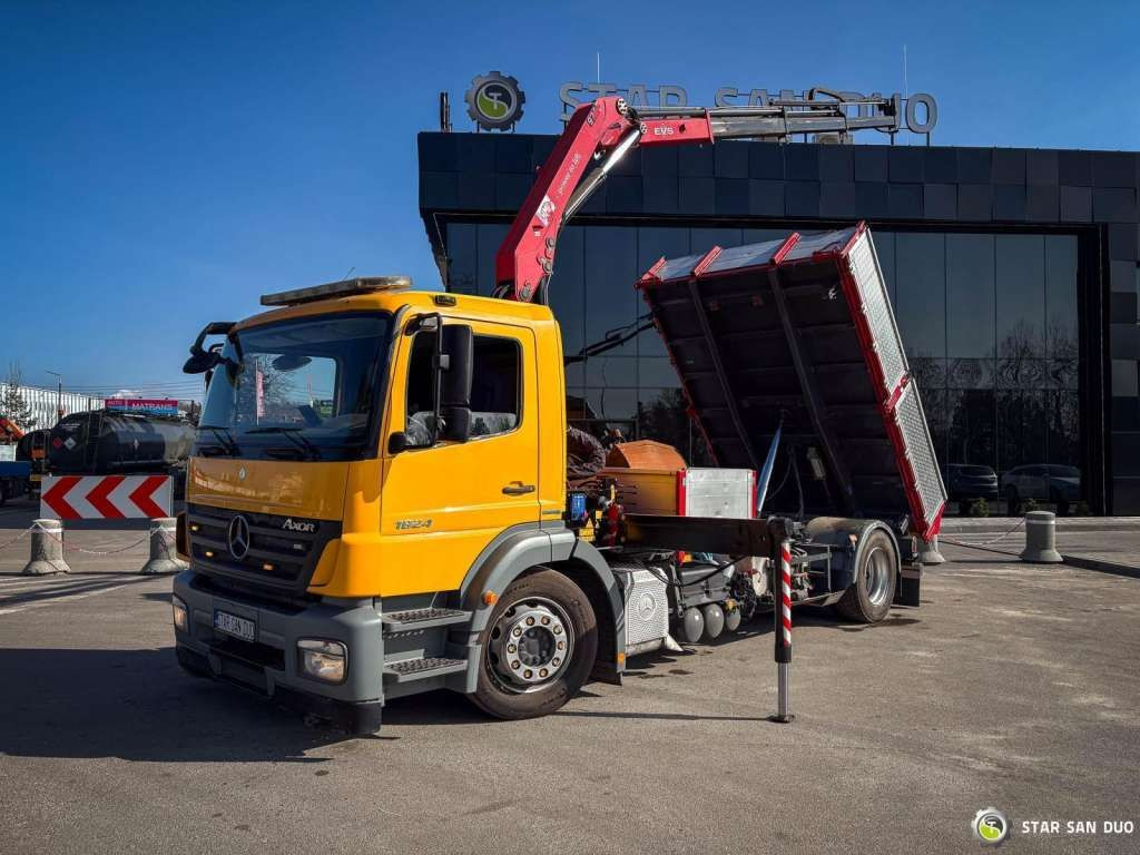 Mercedes-Benz AXOR 1824 4x2 HMF 975 HDS Crane Rotator Kipper Mercedes-Benz AXOR 1824 4x2 HMF 975 HDS Crane Rotator Kipper - Kranbil, Tippbil: bilde 4 Mercedes-Benz AXOR 1824 4x2 HMF 975 HDS Crane Rotator Kipper Mercedes-Benz AXOR 1824 4x2 HMF 975 HDS Crane Rotator Kipper - Kranbil, Tippbil: bilde 4