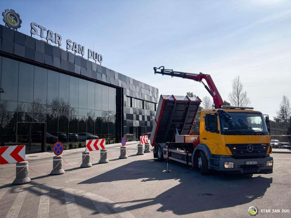 Mercedes-Benz AXOR 1824 4x2 HMF 975 HDS Crane Rotator Kipper Mercedes-Benz AXOR 1824 4x2 HMF 975 HDS Crane Rotator Kipper - Tippbil: bilde 5 Mercedes-Benz AXOR 1824 4x2 HMF 975 HDS Crane Rotator Kipper Mercedes-Benz AXOR 1824 4x2 HMF 975 HDS Crane Rotator Kipper - Tippbil: bilde 5