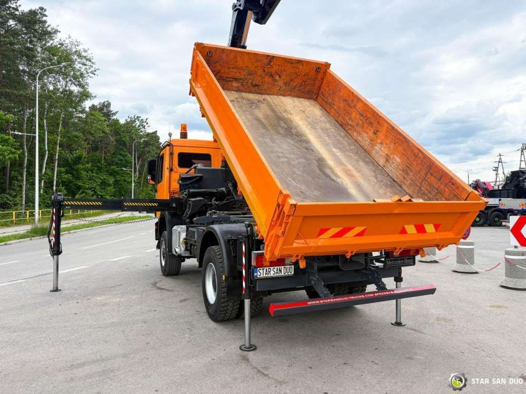 Tippbil Mercedes-Benz  Actros 1841 AK 4x4 Hiab 288E-7 Crane Kipper: bilde 7
