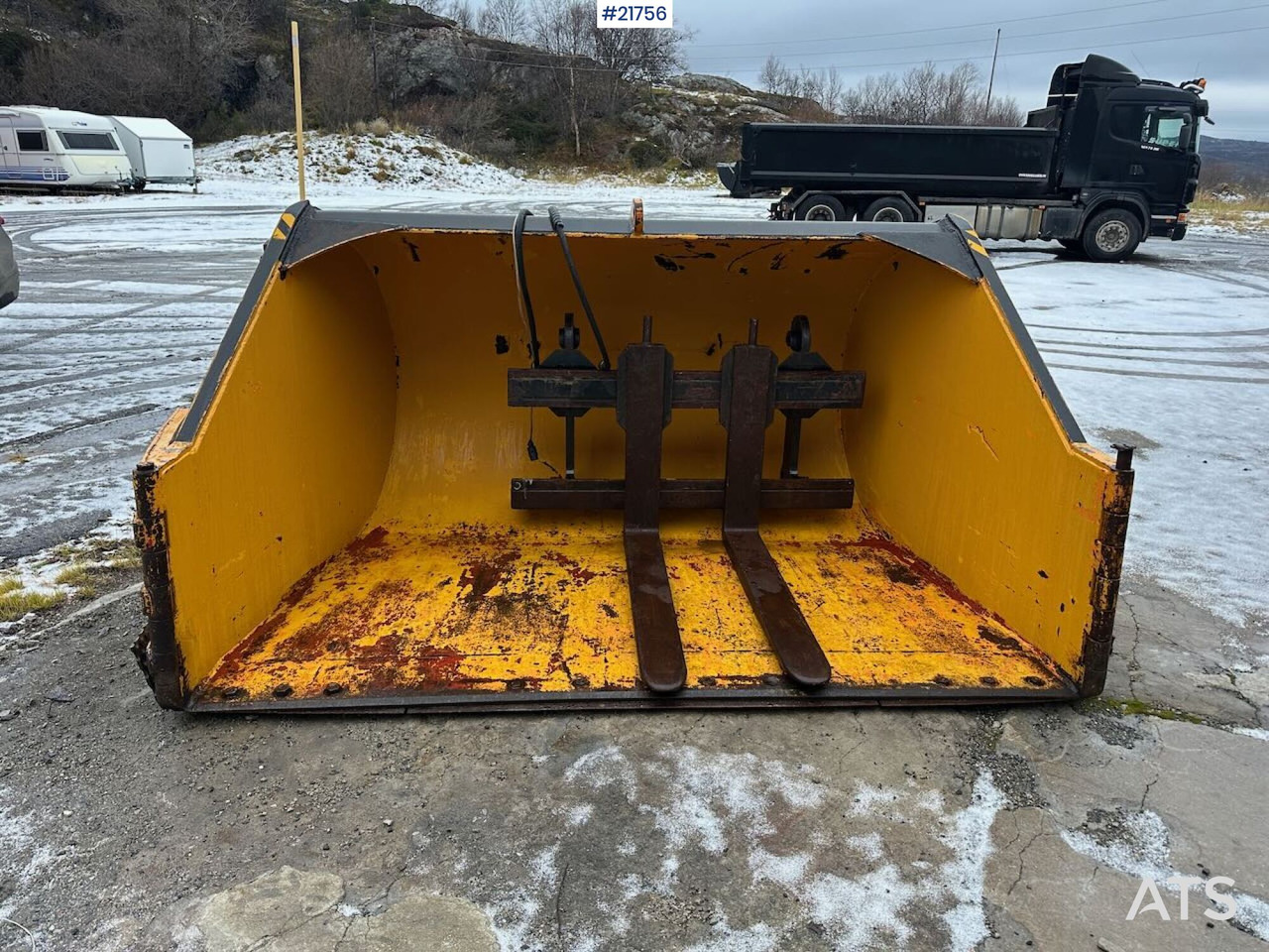 Klappvingeskuffe til hjullaster - Annet utstyr: bilde 1 Klappvingeskuffe til hjullaster - Annet utstyr: bilde 1