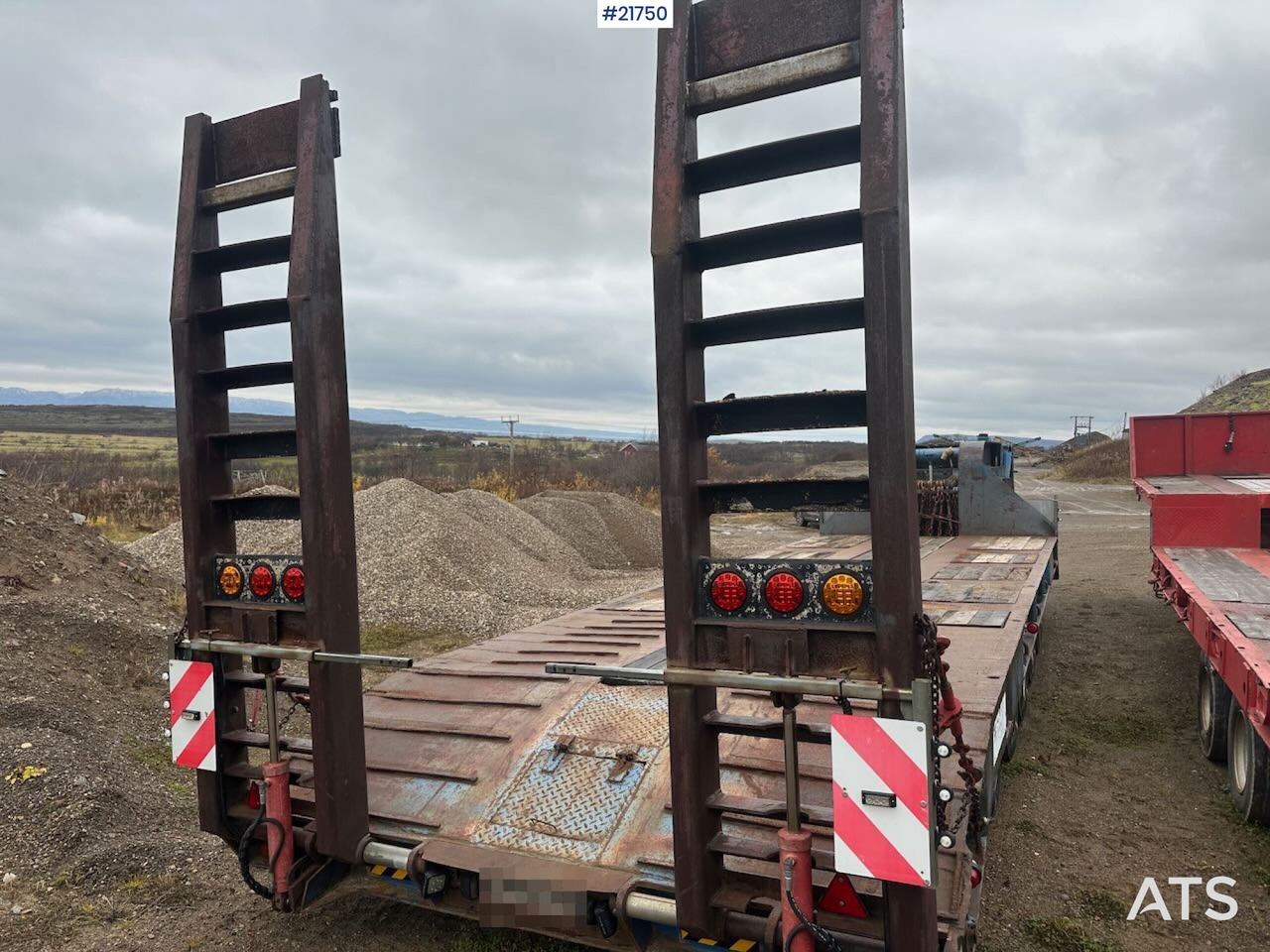 Damm 6-SD-355 6 akslet maskintralle - Lavloader semitrailer: bilde 4 Damm 6-SD-355 6 akslet maskintralle - Lavloader semitrailer: bilde 4