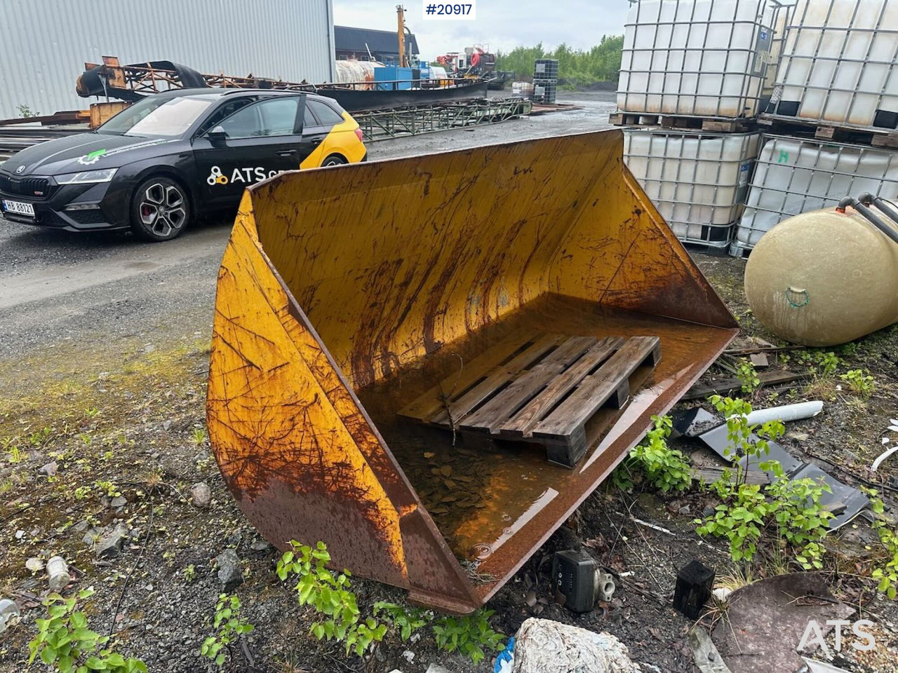 Hjullasterskuffe Har stått på en Hanomag 44C - Lasterskuffe for Bygg og anlegg: bilde 3 Hjullasterskuffe Har stått på en Hanomag 44C - Lasterskuffe for Bygg og anlegg: bilde 3