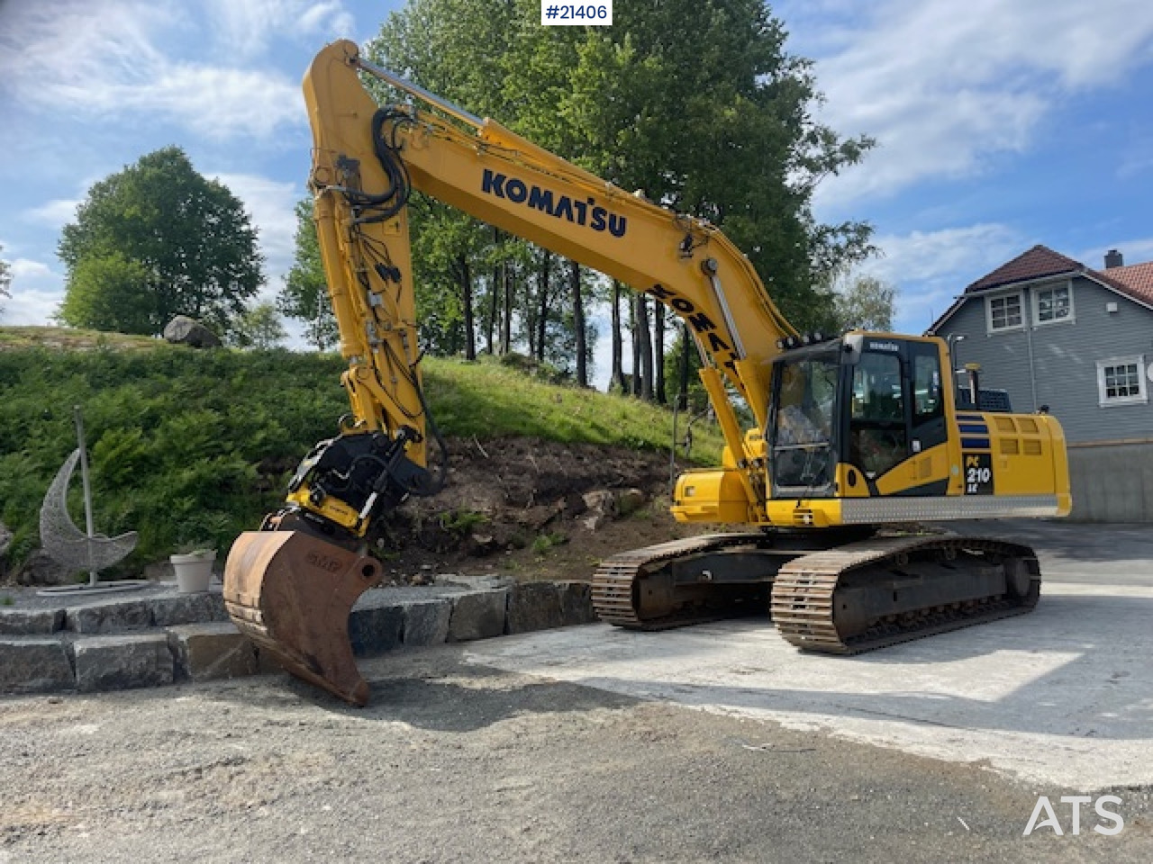 Komatsu PC210LC-11 m/Graveskuffe, pusseskuffe, rototilt og Leica gps - Beltegraver: bilde 3 Komatsu PC210LC-11 m/Graveskuffe, pusseskuffe, rototilt og Leica gps - Beltegraver: bilde 3