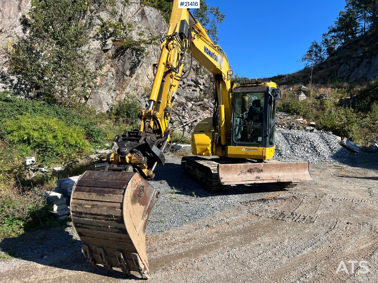 Komatsu PC78us Gravemaskin m/ Rototilt, pusseskuffe, smalskuffe og graveskuffe - Beltegraver: bilde 4 Komatsu PC78us Gravemaskin m/ Rototilt, pusseskuffe, smalskuffe og graveskuffe - Beltegraver: bilde 4