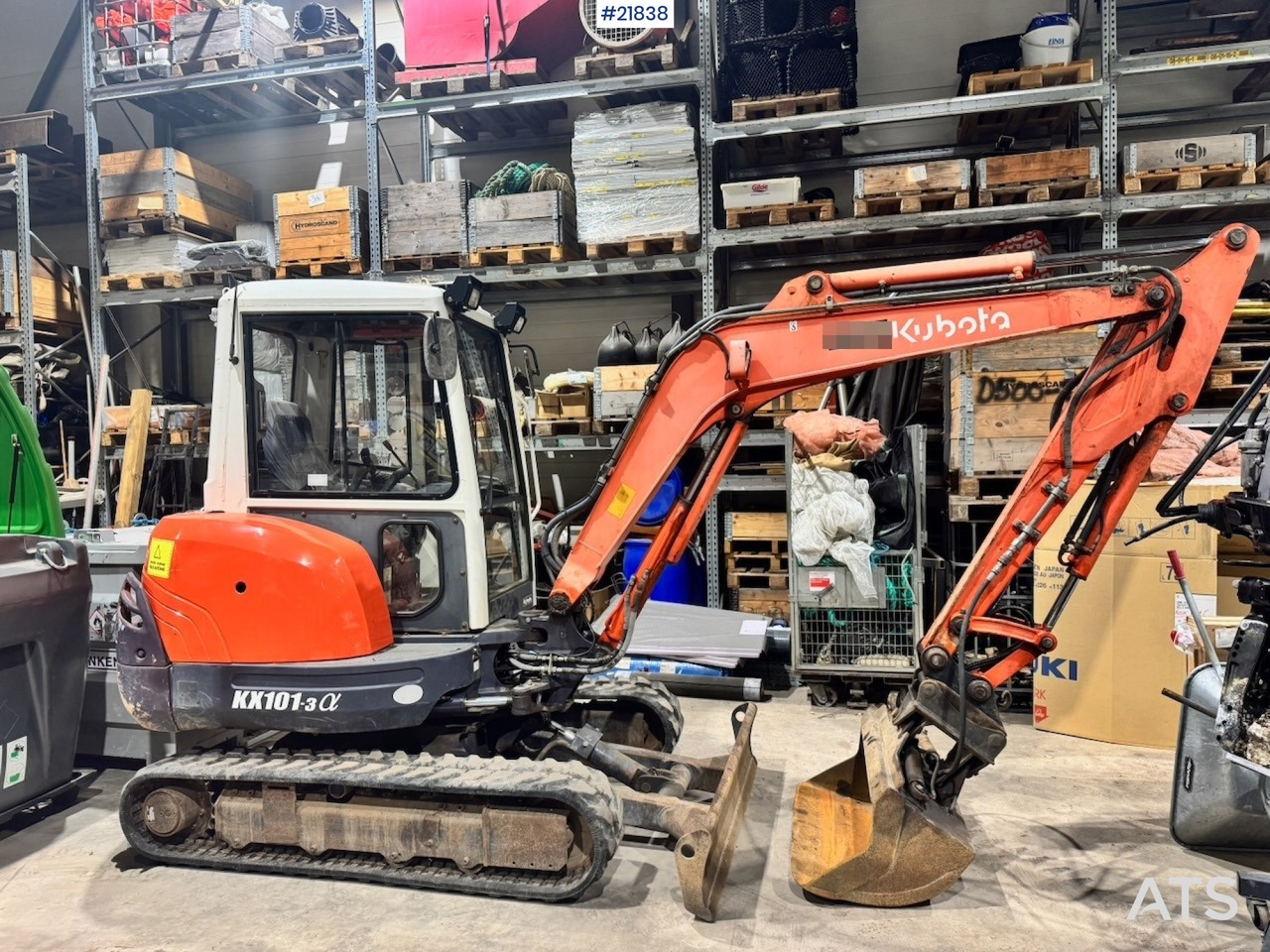 Kubota KX101-3 Minigraver m/ Skuffe og Klype. - Minigraver: bilde 2 Kubota KX101-3 Minigraver m/ Skuffe og Klype. - Minigraver: bilde 2