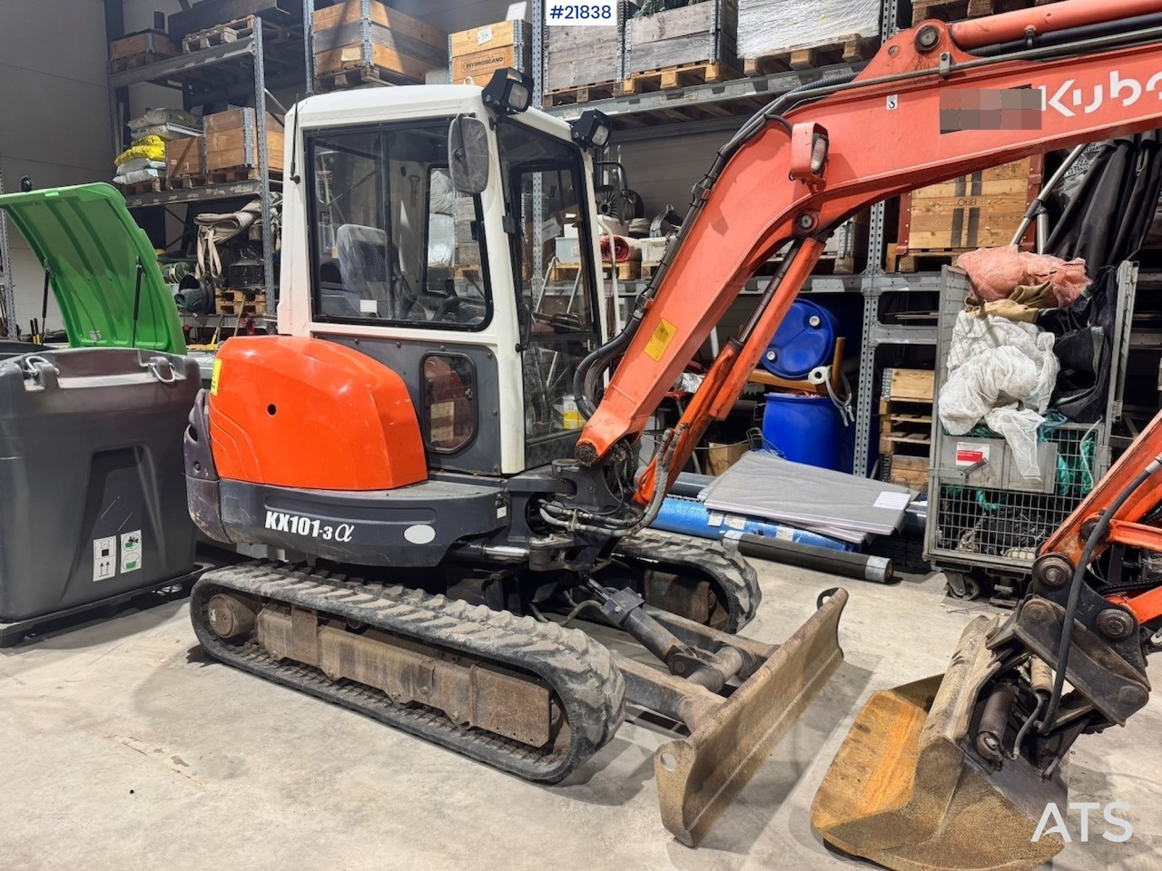 Kubota KX101-3 Minigraver m/ Skuffe og Klype. - Minigraver: bilde 3 Kubota KX101-3 Minigraver m/ Skuffe og Klype. - Minigraver: bilde 3