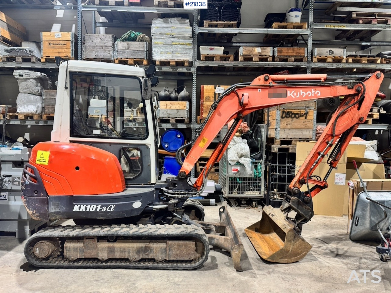 Kubota KX101-3 Minigraver m/ Skuffe og Klype. - Minigraver: bilde 1 Kubota KX101-3 Minigraver m/ Skuffe og Klype. - Minigraver: bilde 1