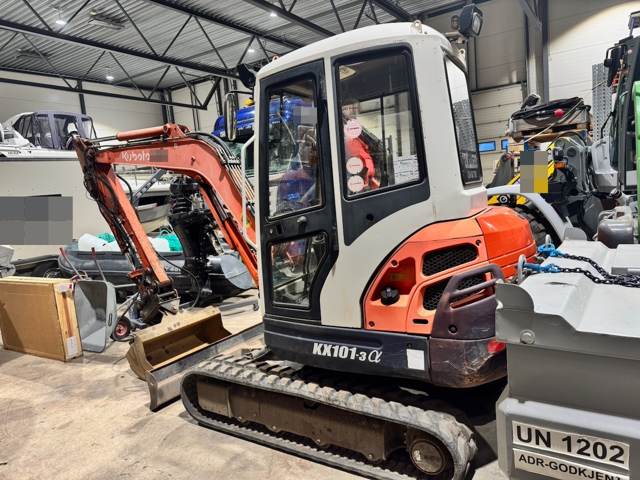 Kubota KX101-3 Minigraver m/ Skuffe og Klype. - Minigraver: bilde 5 Kubota KX101-3 Minigraver m/ Skuffe og Klype. - Minigraver: bilde 5