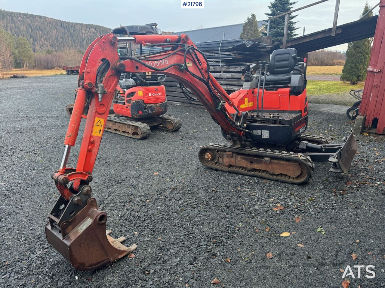 Kubota U17-3a Beltegraver m/ pusseskuffe. Spesialbygd for flytting med hellikopter. - Minigraver: bilde 4 Kubota U17-3a Beltegraver m/ pusseskuffe. Spesialbygd for flytting med hellikopter. - Minigraver: bilde 4