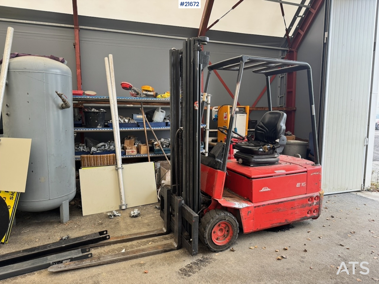 Linde Linde E16 EL Truck m/ forlengere. - El-truck: bilde 2 Linde Linde E16 EL Truck m/ forlengere. - El-truck: bilde 2