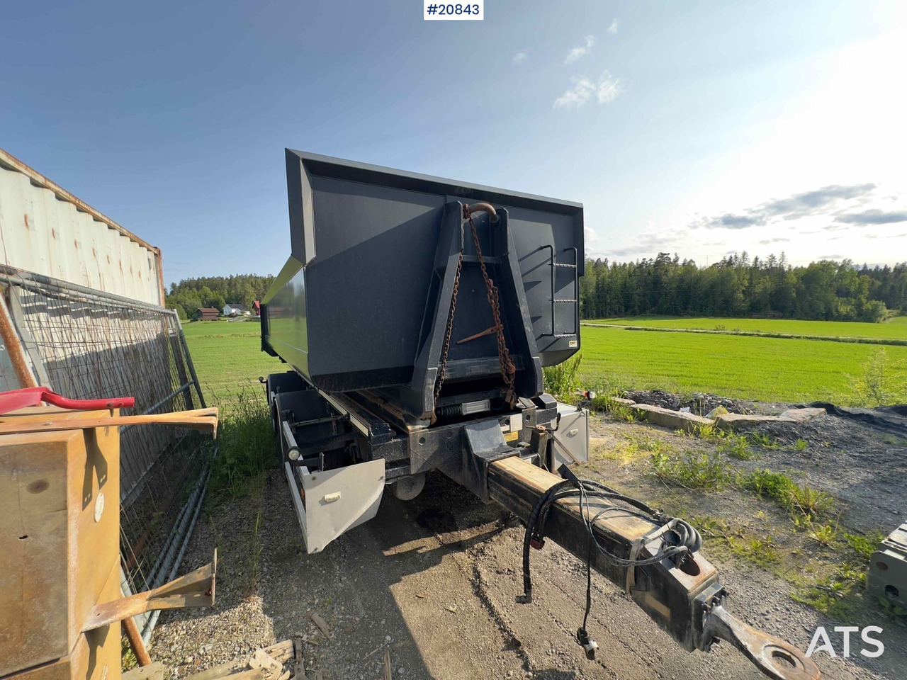 Krokhenger/ Liftdumper henger NOR SLEP 2 akslet krokhenger med tipp: bilde 19