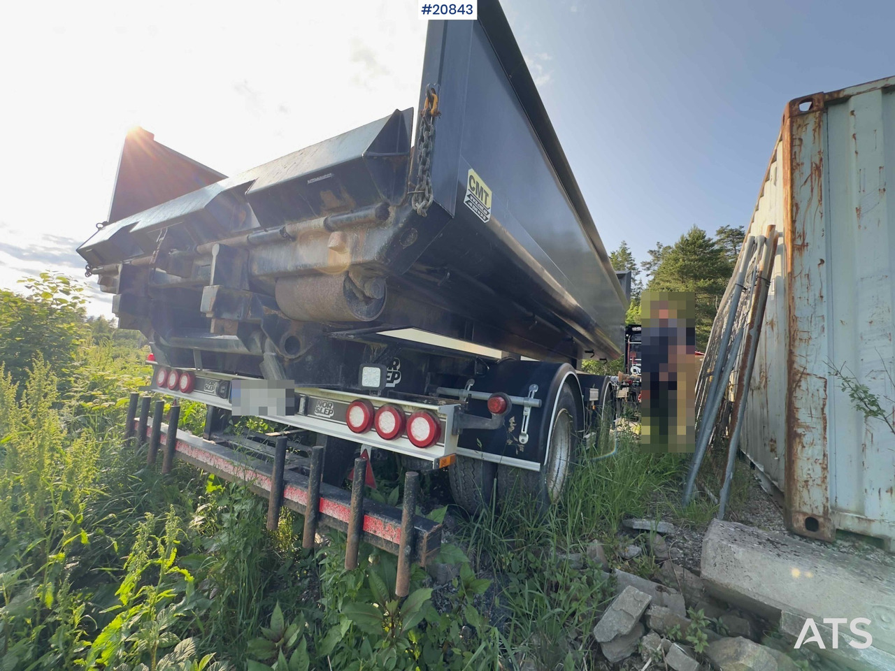 Krokhenger/ Liftdumper henger NOR SLEP 2 akslet krokhenger med tipp: bilde 14