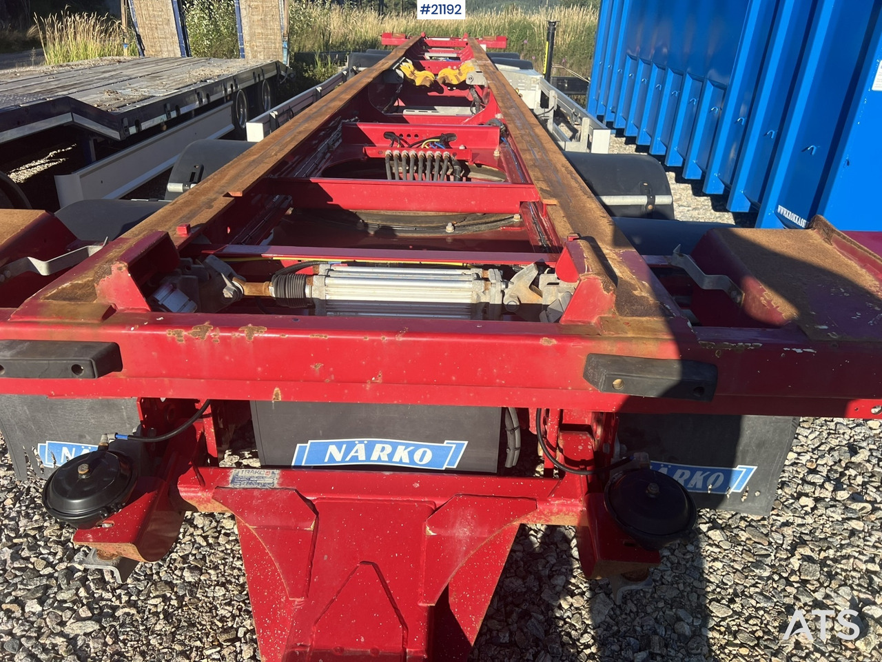 Krokhenger/ Liftdumper henger Narko 4 akslet container henger: bilde 20
