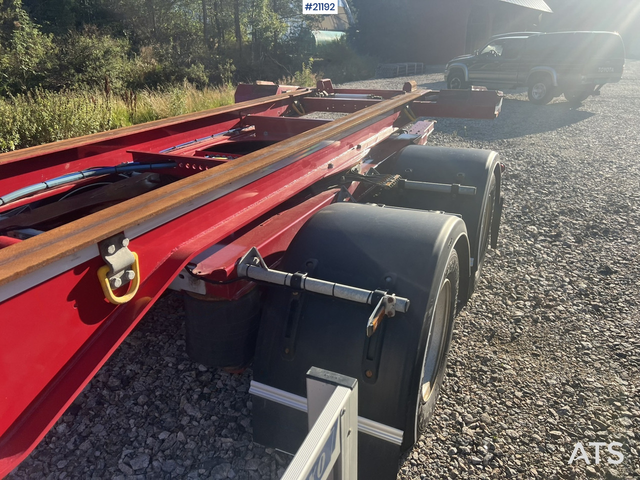 Krokhenger/ Liftdumper henger Narko 4 akslet container henger: bilde 11