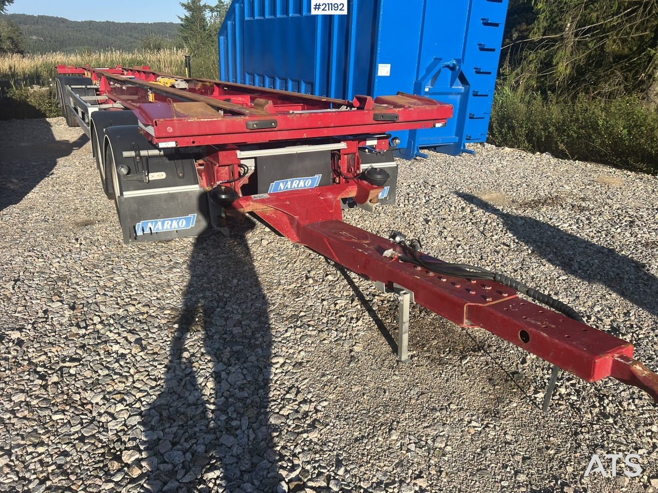 Narko 4 akslet container henger - Chassis tilhenger: bilde 5 Narko 4 akslet container henger - Chassis tilhenger: bilde 5