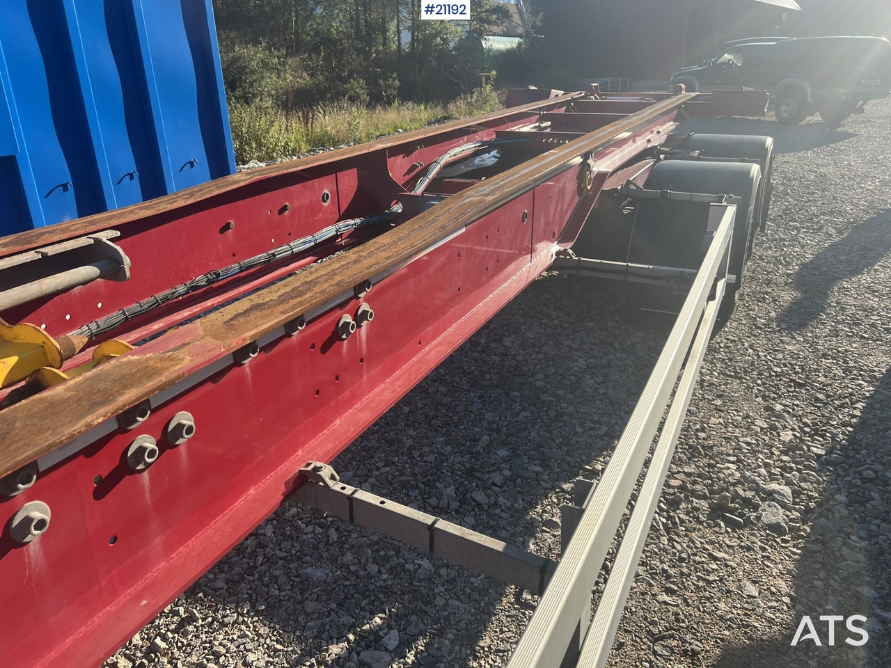 Krokhenger/ Liftdumper henger Narko 4 akslet container henger: bilde 10