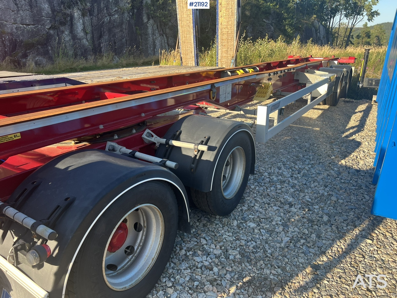 Krokhenger/ Liftdumper henger Narko 4 akslet container henger: bilde 19