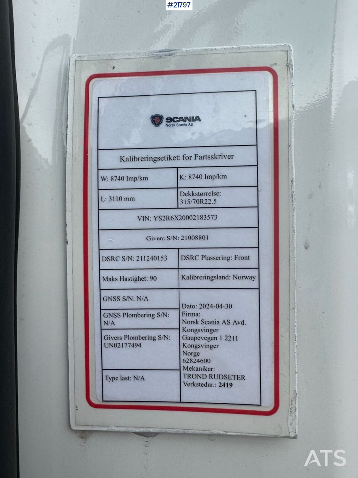 Leie Scania R540 6x2 Trekkvogn m/ Tipp-hydraulikk Scania R540 6x2 Trekkvogn m/ Tipp-hydraulikk: bilde 35 Leie Scania R540 6x2 Trekkvogn m/ Tipp-hydraulikk Scania R540 6x2 Trekkvogn m/ Tipp-hydraulikk: bilde 35