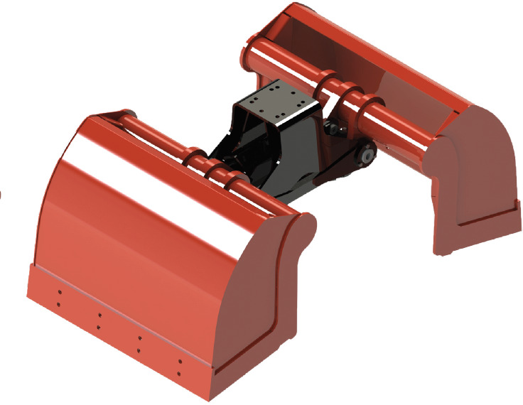 Ny Gripeskuff for Lastebilkran Clamshell bucket with sidewalls BV-L 205: bilde 1