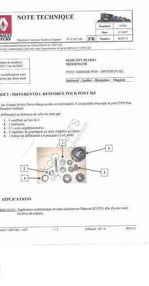 Renault Mascott - Differensial for Varebil: bilde 2 Renault Mascott - Differensial for Varebil: bilde 2