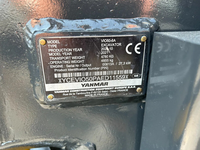 Yanmar VI 050-6 Mini graver - Minigraver: bilde 5 Yanmar VI 050-6 Mini graver - Minigraver: bilde 5