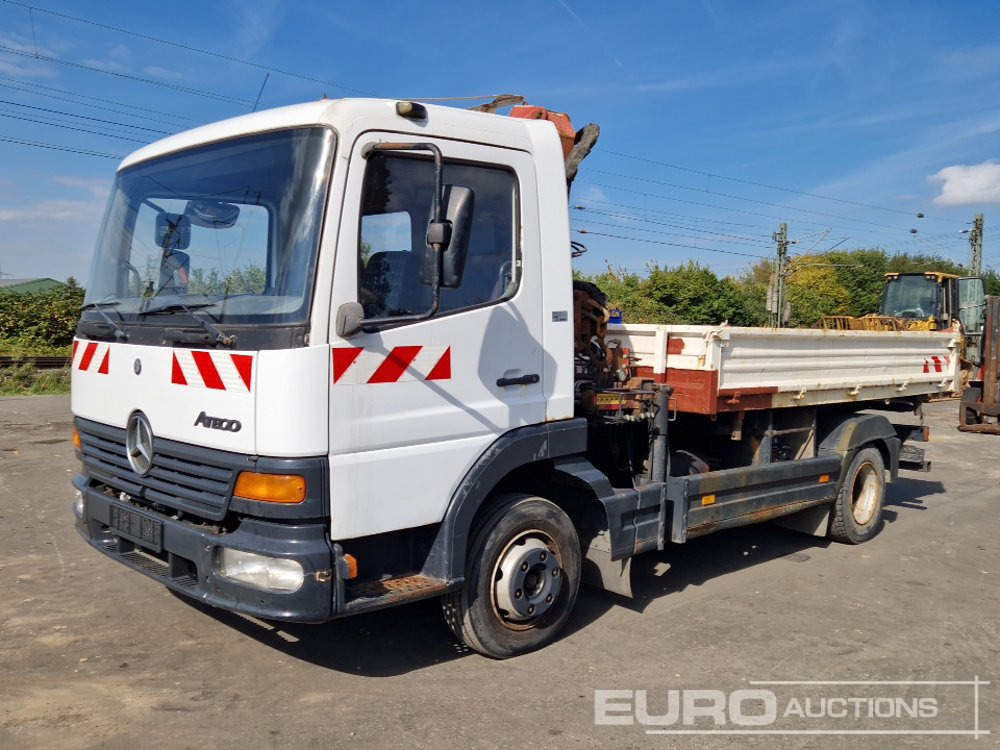 1999 Mercedes Atego - Planbil, Kranbil: bilde 1 1999 Mercedes Atego - Planbil, Kranbil: bilde 1