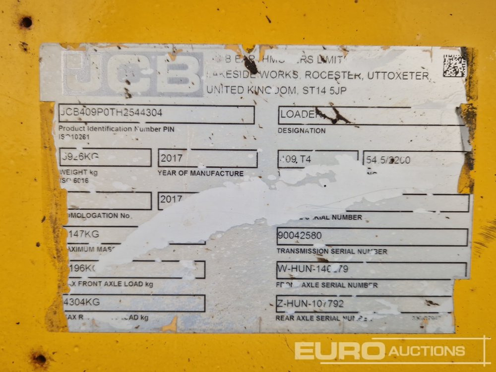 Hjullaster 2017 JCB 409: bilde 32 Hjullaster 2017 JCB 409: bilde 32