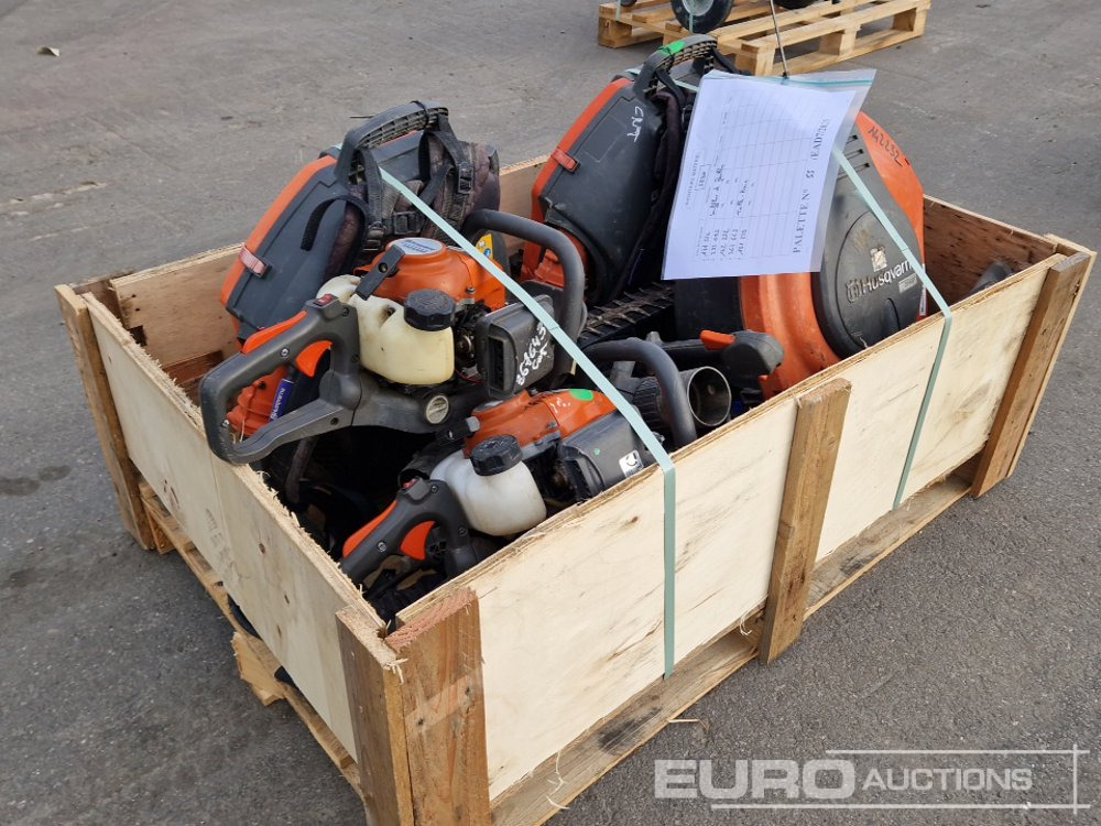 Pallet of Husqvarna Leafblowers, Hedge Trimmers - Anleggsmaskiner: bilde 2 Pallet of Husqvarna Leafblowers, Hedge Trimmers - Anleggsmaskiner: bilde 2