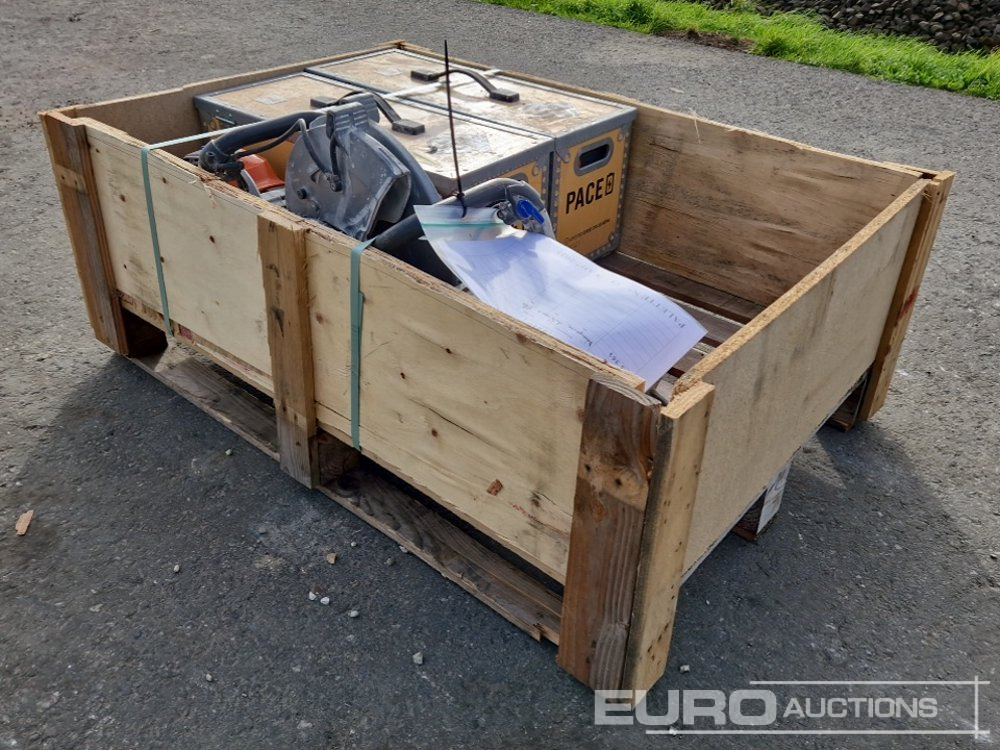 Pallet of Husqvarna Quick Cut Saws, Battery Power Kit - Asfaltteknikk: bilde 4 Pallet of Husqvarna Quick Cut Saws, Battery Power Kit - Asfaltteknikk: bilde 4
