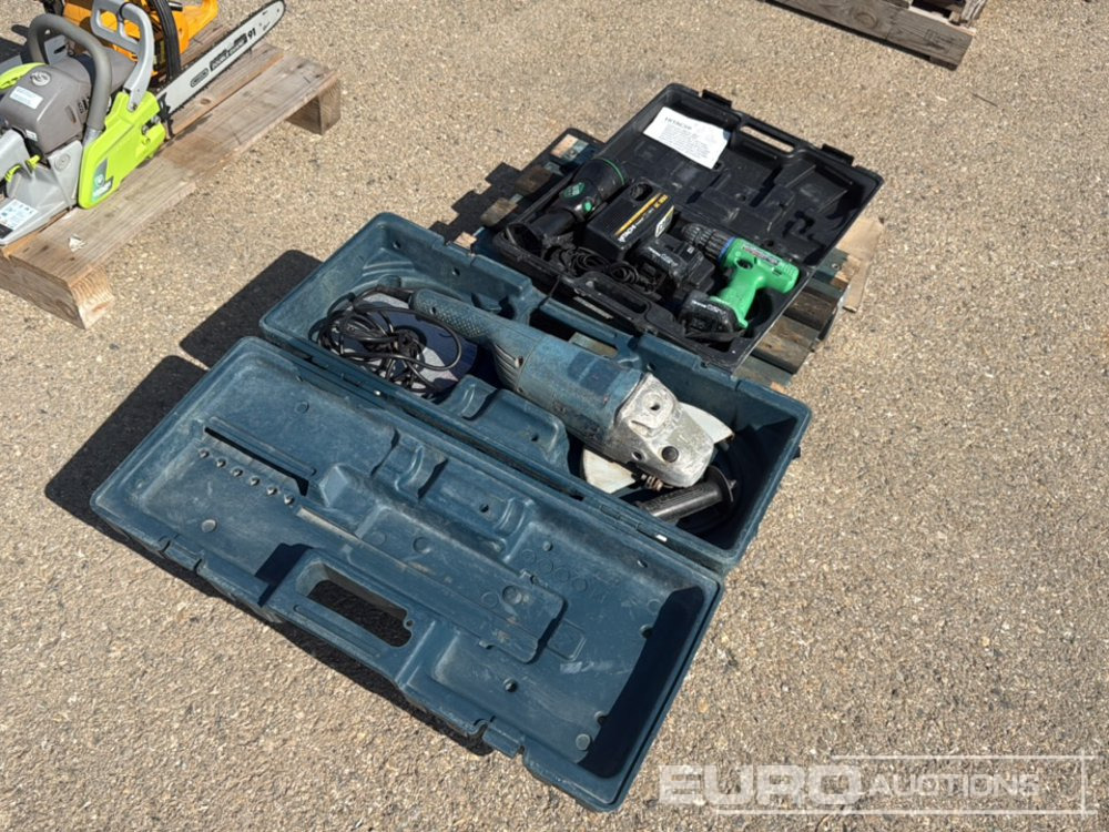 Pallet of (Hitachi) Cordless Drill & 230mm (Bosh) Angle Grinder - Anleggsmaskiner: bilde 2 Pallet of (Hitachi) Cordless Drill & 230mm (Bosh) Angle Grinder - Anleggsmaskiner: bilde 2