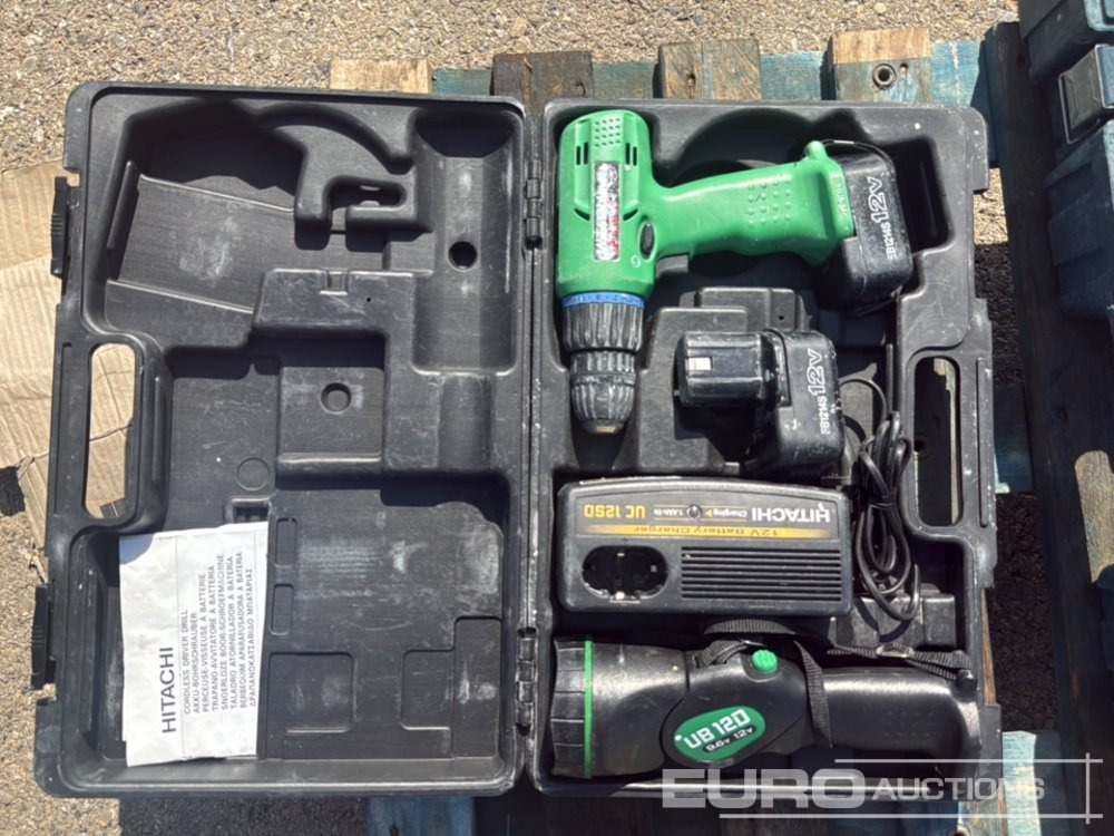 Pallet of (Hitachi) Cordless Drill & 230mm (Bosh) Angle Grinder - Anleggsmaskiner: bilde 5 Pallet of (Hitachi) Cordless Drill & 230mm (Bosh) Angle Grinder - Anleggsmaskiner: bilde 5