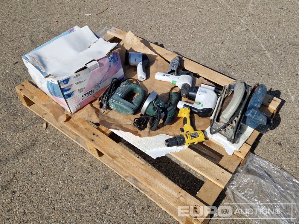 Pallet of Various Power Tools - Anleggsmaskiner: bilde 3 Pallet of Various Power Tools - Anleggsmaskiner: bilde 3