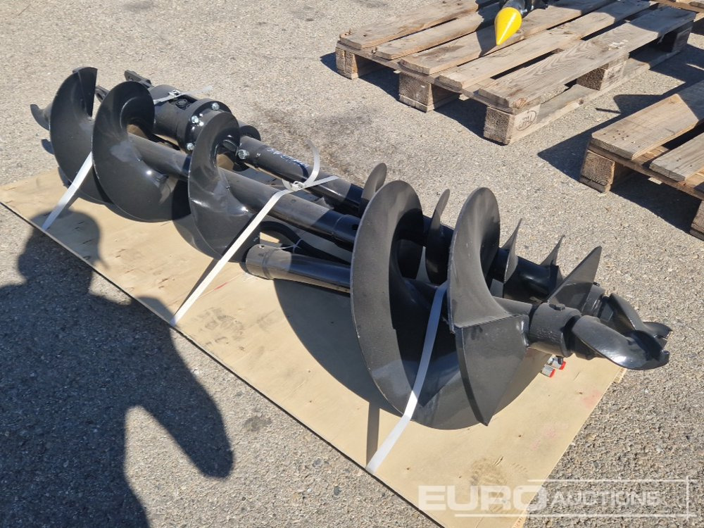 Unused 2025 Captok Auger, Qty (3 of) Auger 8", With 12"/16" Auger Rod to suit 1-2 Ton Excavator - Jordbor: bilde 1 Unused 2025 Captok Auger, Qty (3 of) Auger 8", With 12"/16" Auger Rod to suit 1-2 Ton Excavator - Jordbor: bilde 1