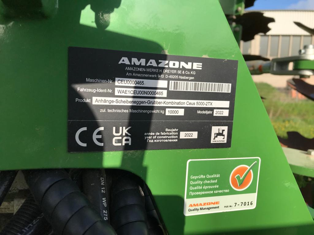 Amazone Ceus 5000-2TX - Skålharv: bilde 3 Amazone Ceus 5000-2TX - Skålharv: bilde 3