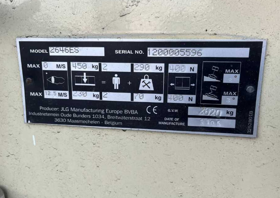 JLG 2646ES - Sakselift: bilde 4 JLG 2646ES - Sakselift: bilde 4