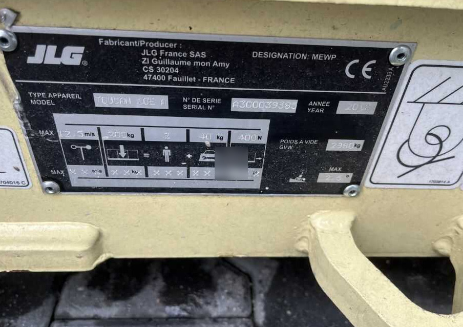 JLG Toucan 10EA - Mastlift: bilde 4 JLG Toucan 10EA - Mastlift: bilde 4
