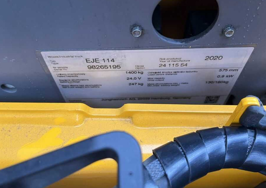Jungheinrich EJE114 - Lavtløftende truck: bilde 4 Jungheinrich EJE114 - Lavtløftende truck: bilde 4