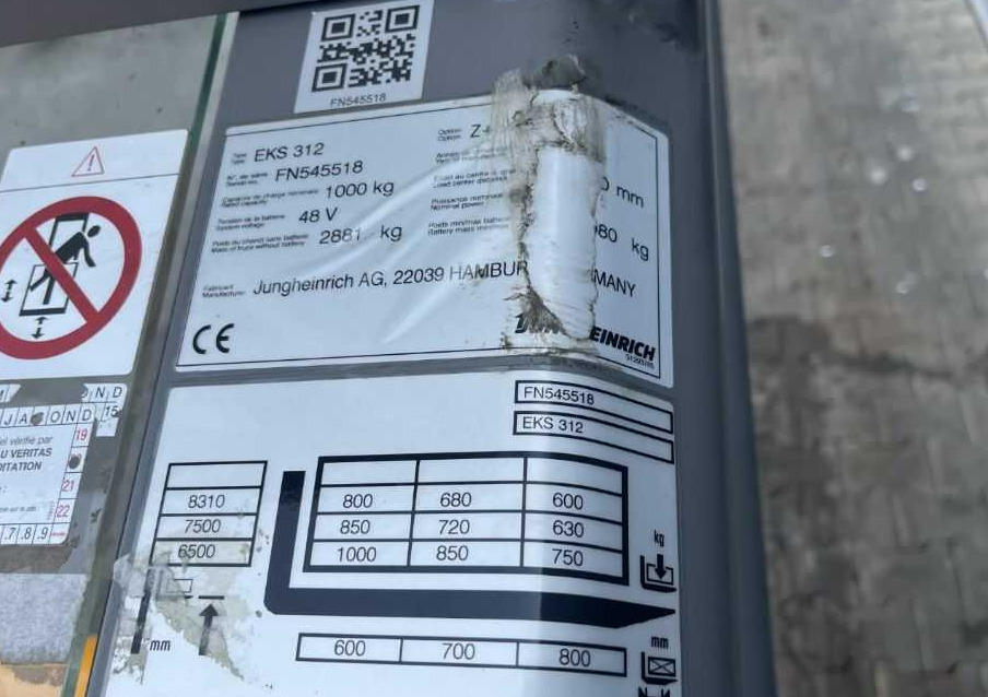 Jungheinrich EKS312 - Plukketruck: bilde 4 Jungheinrich EKS312 - Plukketruck: bilde 4