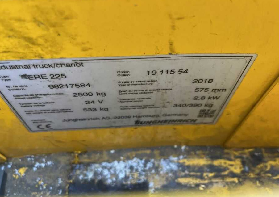 Jungheinrich ERE225 - Lavtløftende truck: bilde 4 Jungheinrich ERE225 - Lavtløftende truck: bilde 4