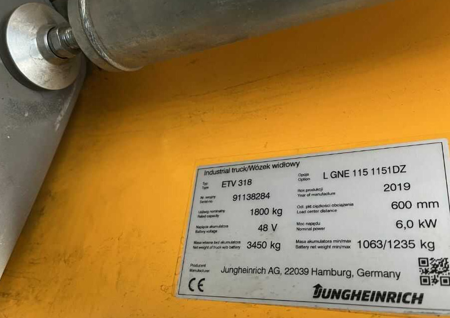 Jungheinrich ETV318 - Reachtruck: bilde 4 Jungheinrich ETV318 - Reachtruck: bilde 4