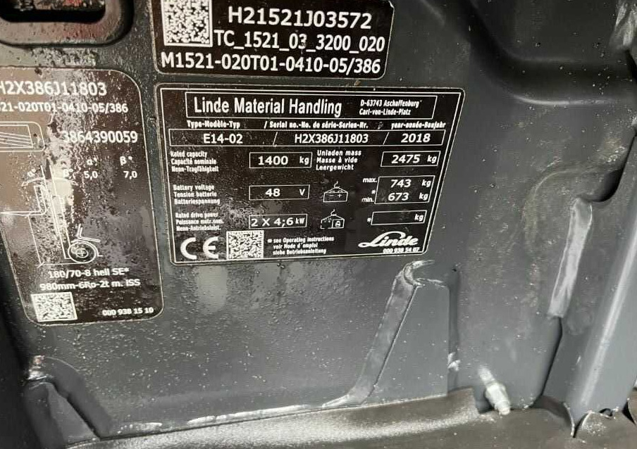 Linde E14-02 - El-truck: bilde 4 Linde E14-02 - El-truck: bilde 4