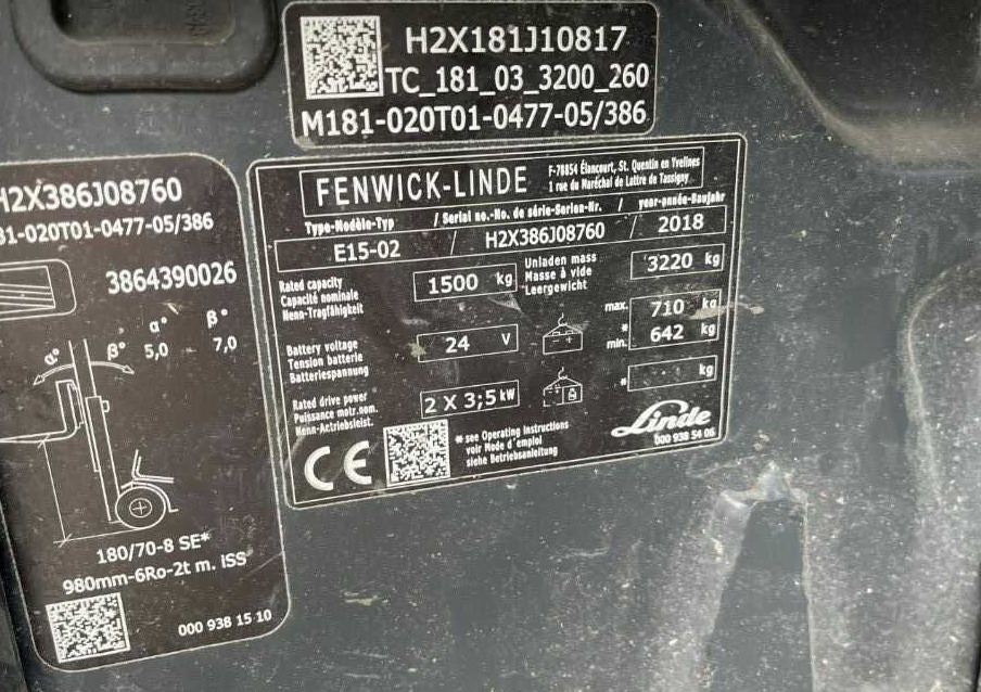 Linde E15-02 - El-truck: bilde 3 Linde E15-02 - El-truck: bilde 3