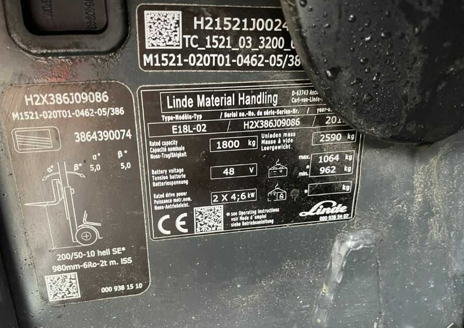 Linde E18L-02 - El-truck: bilde 4 Linde E18L-02 - El-truck: bilde 4