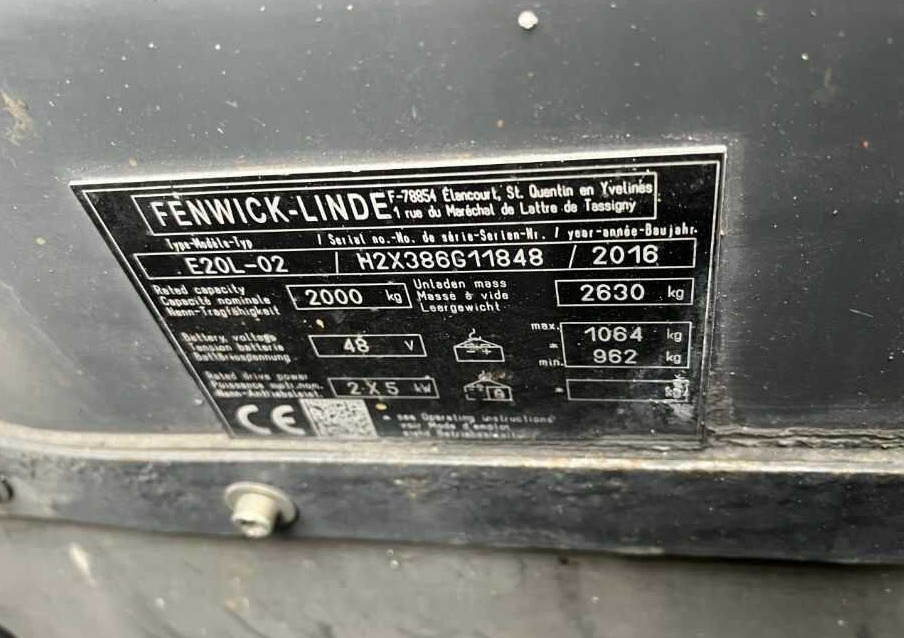 Linde E20L-02 - El-truck: bilde 4 Linde E20L-02 - El-truck: bilde 4