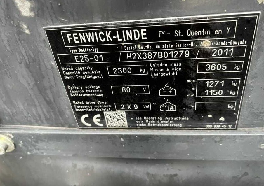 Linde E25-01 - El-truck: bilde 4 Linde E25-01 - El-truck: bilde 4